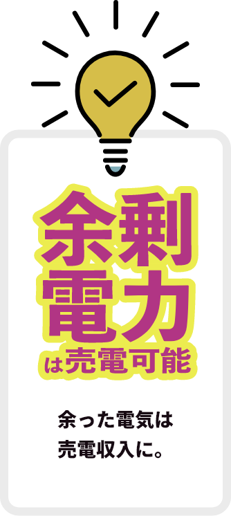 余剰電力は売電可能
